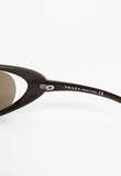 PRADA FW 2004 METALLIC EXTREME WRAPAROUND SUNGLASSES