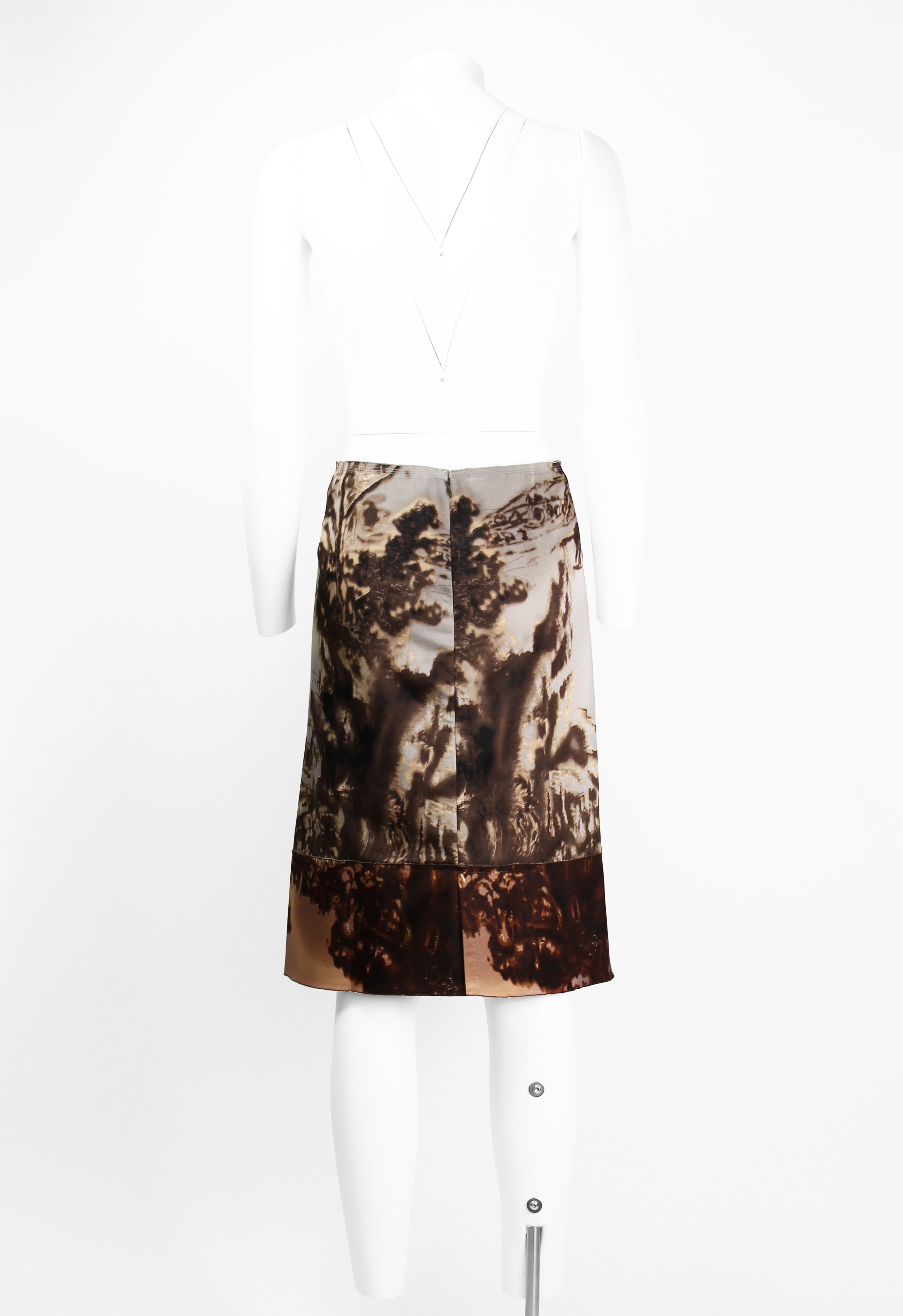 PRADA FW 2004 LANDSCAPE SILK SKIRT