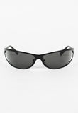 PRADA FW 2004 MATTE BLACK EXTREME WRAPAROUND SUNGLASSES