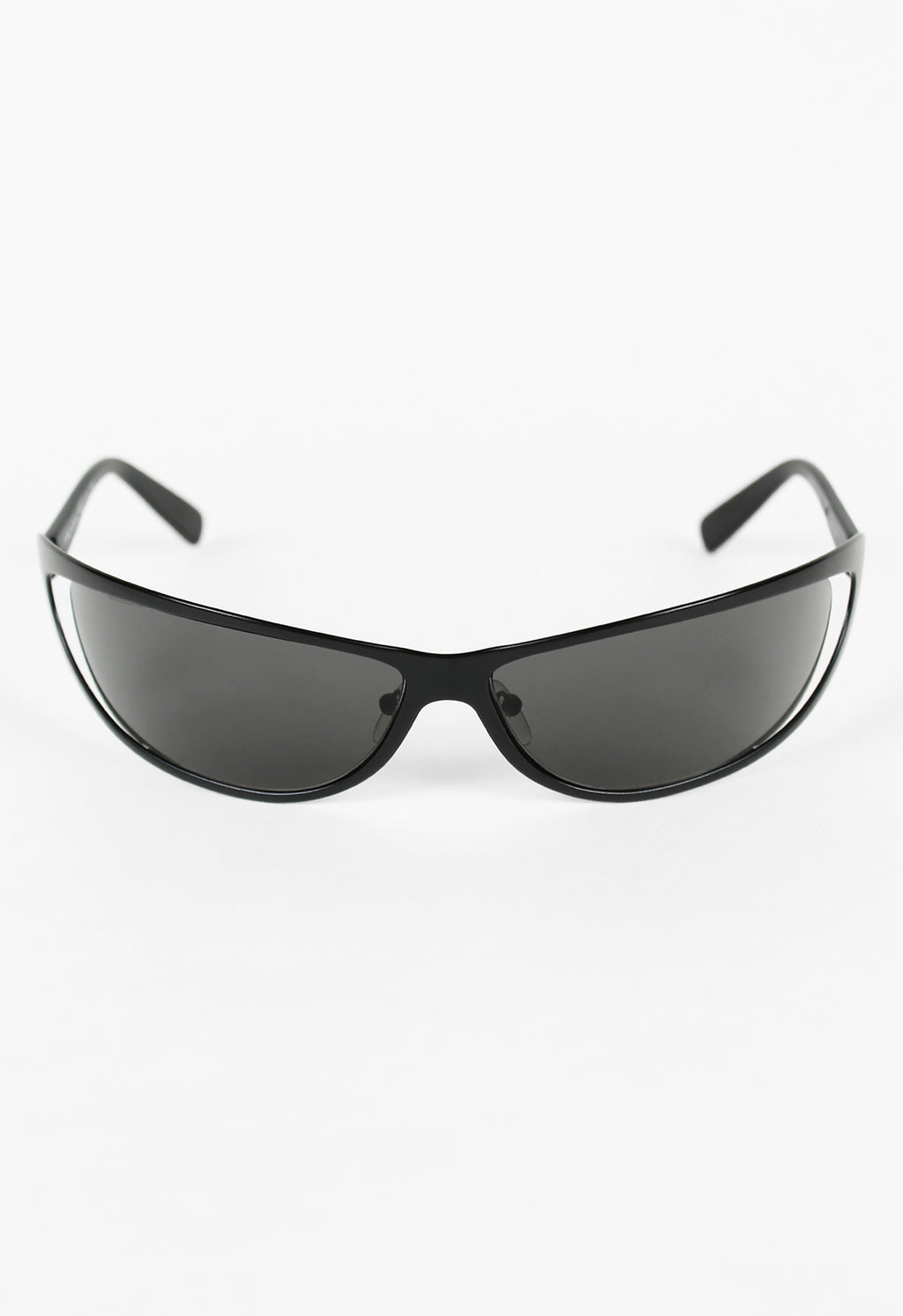 PRADA FW 2004 MATTE BLACK EXTREME WRAPAROUND SUNGLASSES