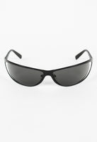 PRADA FW 2004 MATTE BLACK EXTREME WRAPAROUND SUNGLASSES