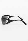 PRADA FW 2004 MATTE BLACK EXTREME WRAPAROUND SUNGLASSES