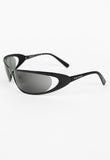 PRADA FW 2004 MATTE BLACK EXTREME WRAPAROUND SUNGLASSES