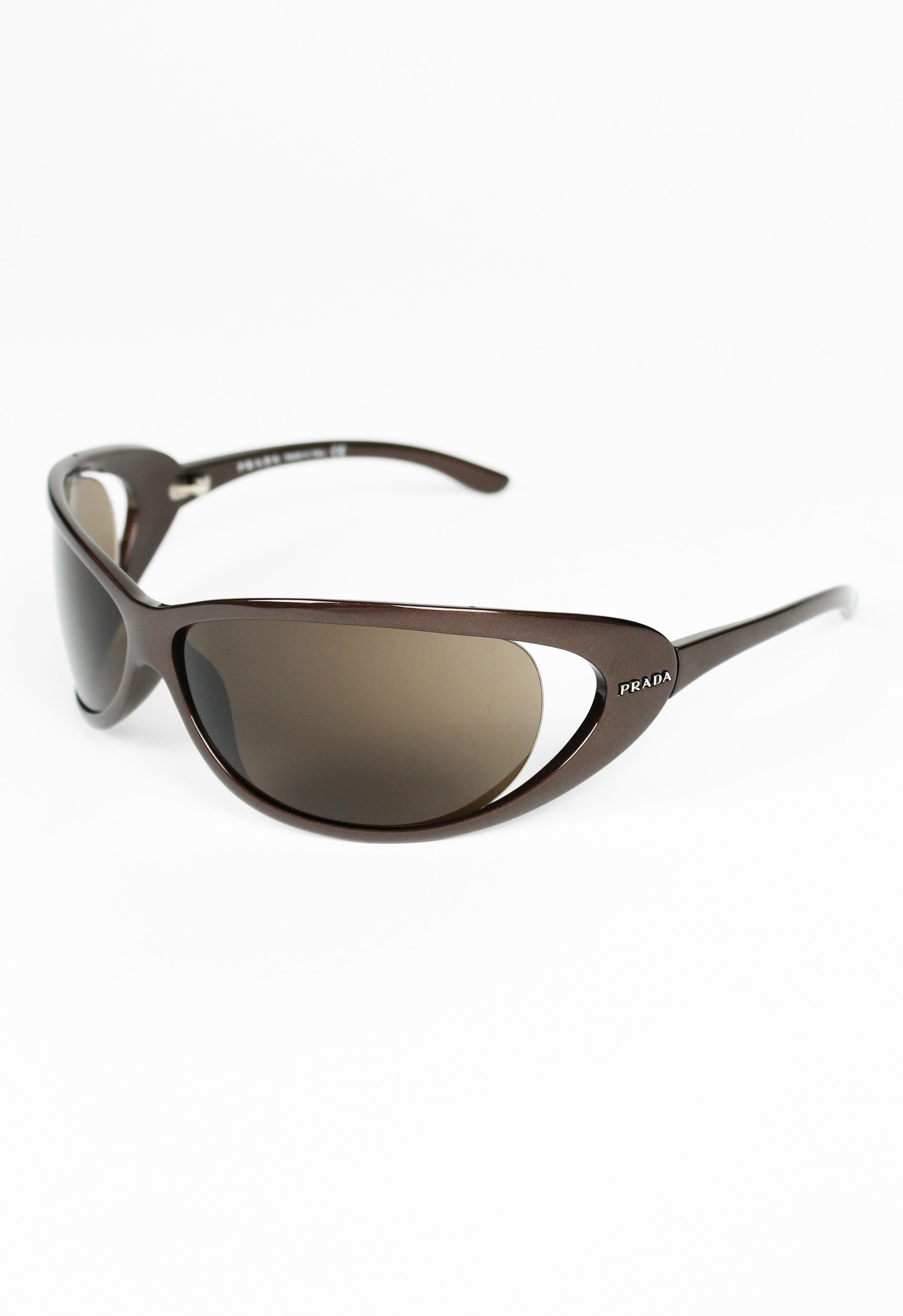 PRADA FW 2004 METALLIC EXTREME WRAPAROUND SUNGLASSES