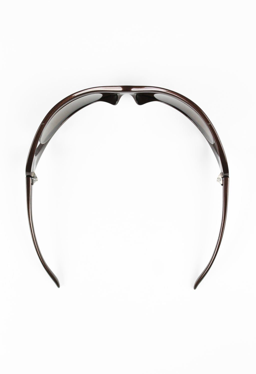 PRADA FW 2004 METALLIC EXTREME WRAPAROUND SUNGLASSES