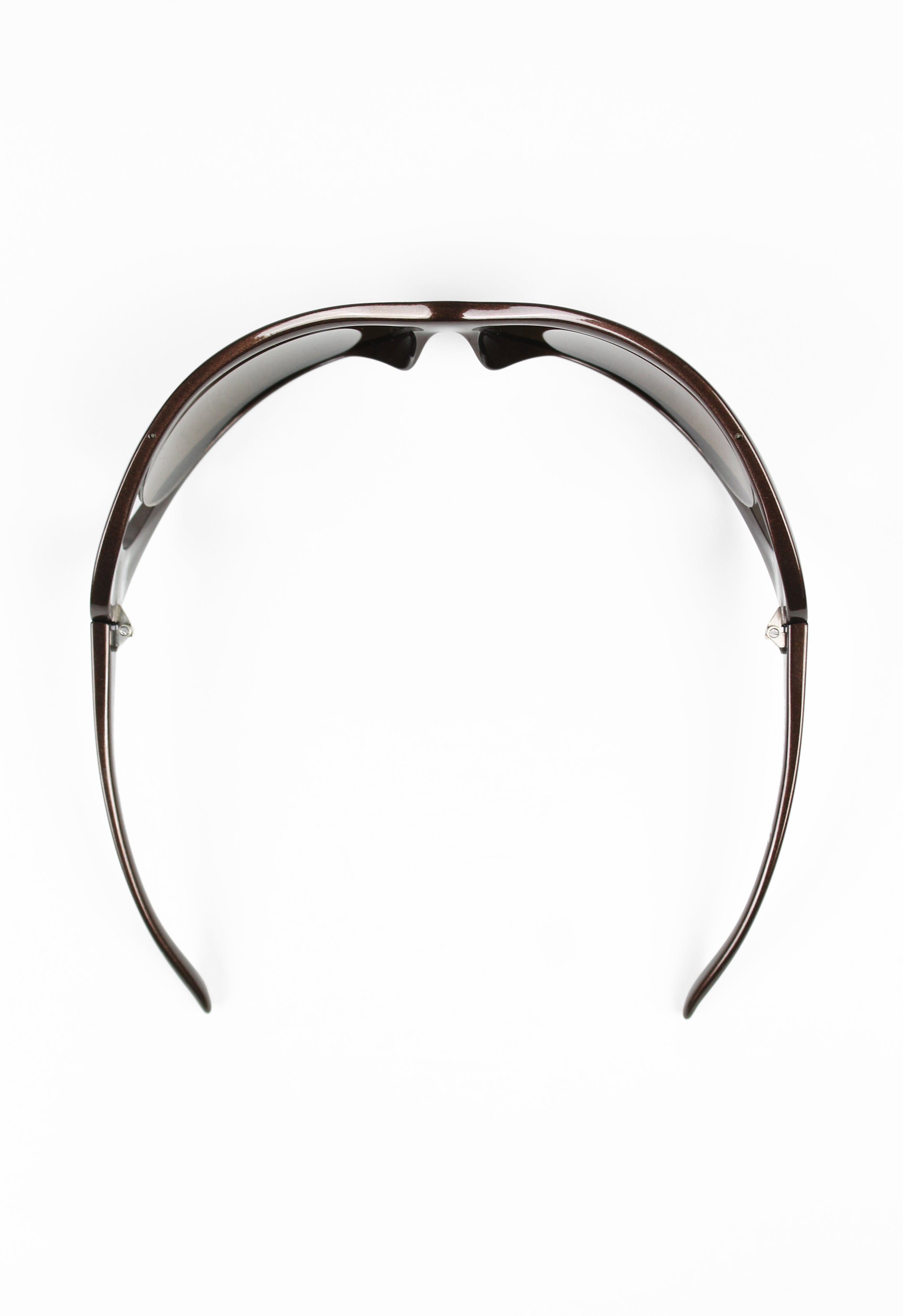PRADA FW 2004 METALLIC EXTREME WRAPAROUND SUNGLASSES