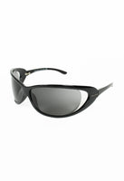 PRADA FW 2004 BLACK OVERSIZED EXTREME WRAPAROUND SUNGLASSES