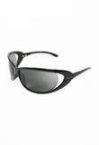 PRADA FW 2004 BLACK OVERSIZED EXTREME WRAPAROUND SUNGLASSES
