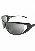 PRADA FW 2004 BLACK OVERSIZED EXTREME WRAPAROUND SUNGLASSES