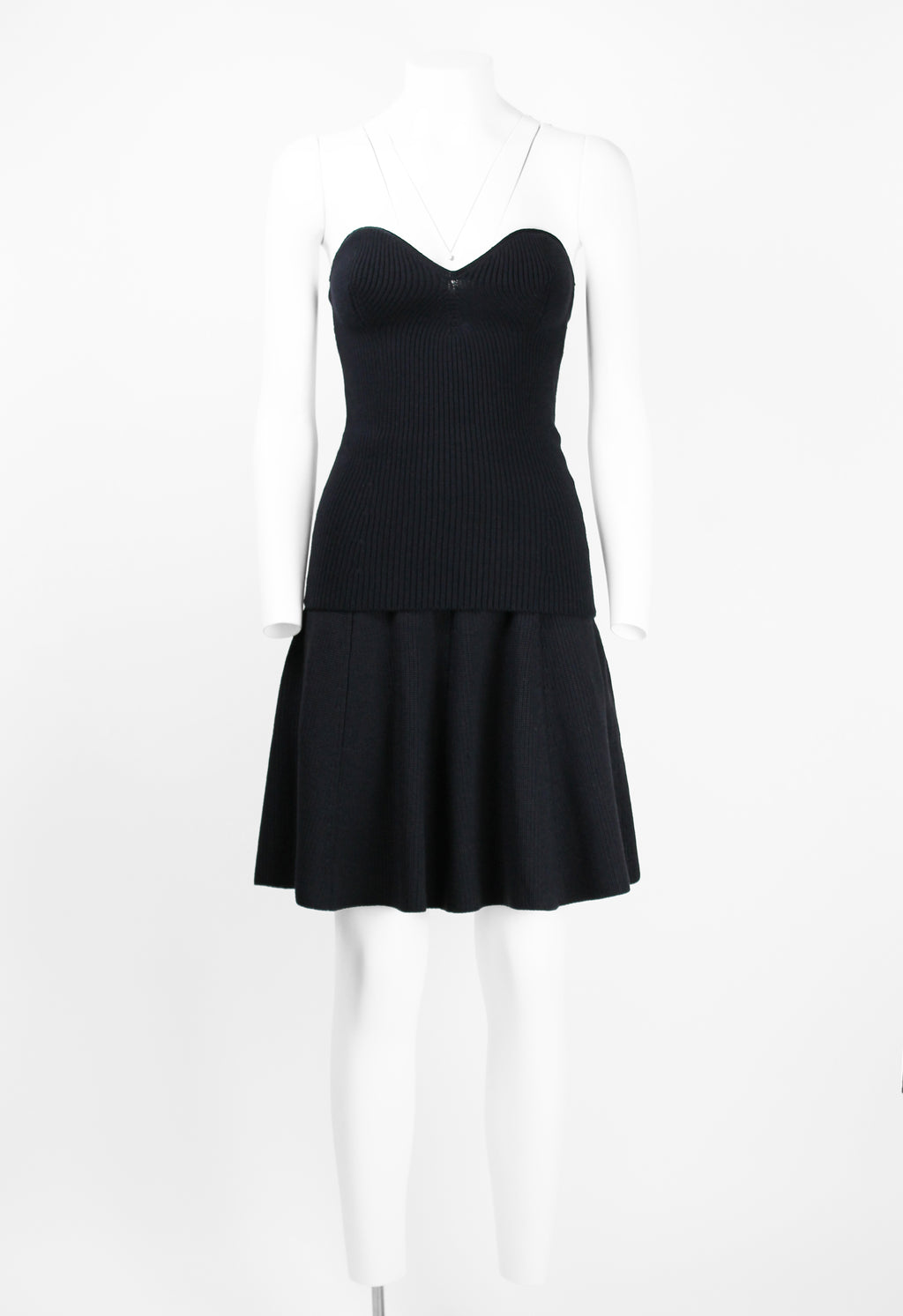 PRADA FW 2006 KNITTED BODICE AND SKIRT SET