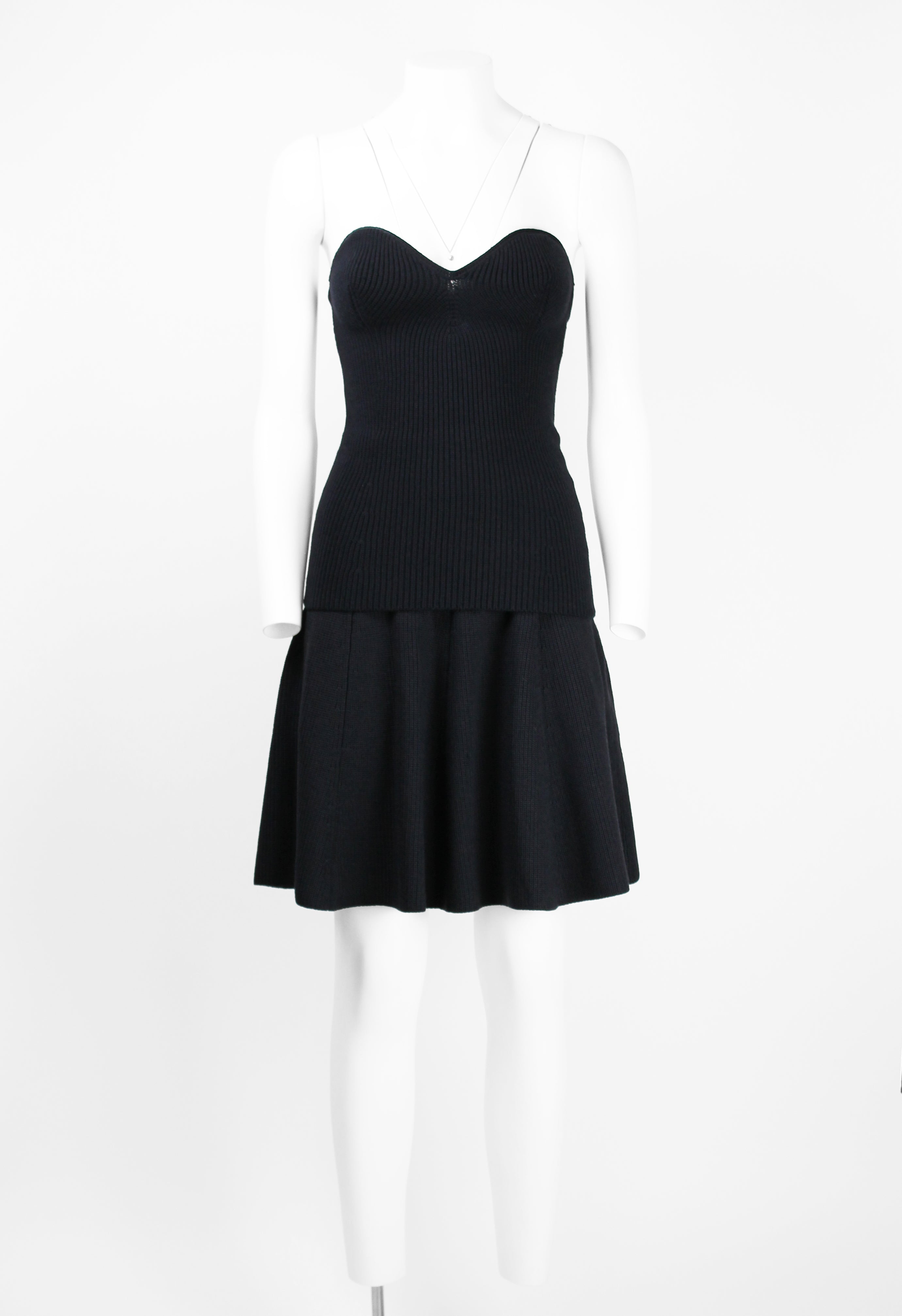 PRADA FW 2006 KNITTED BODICE AND SKIRT SET