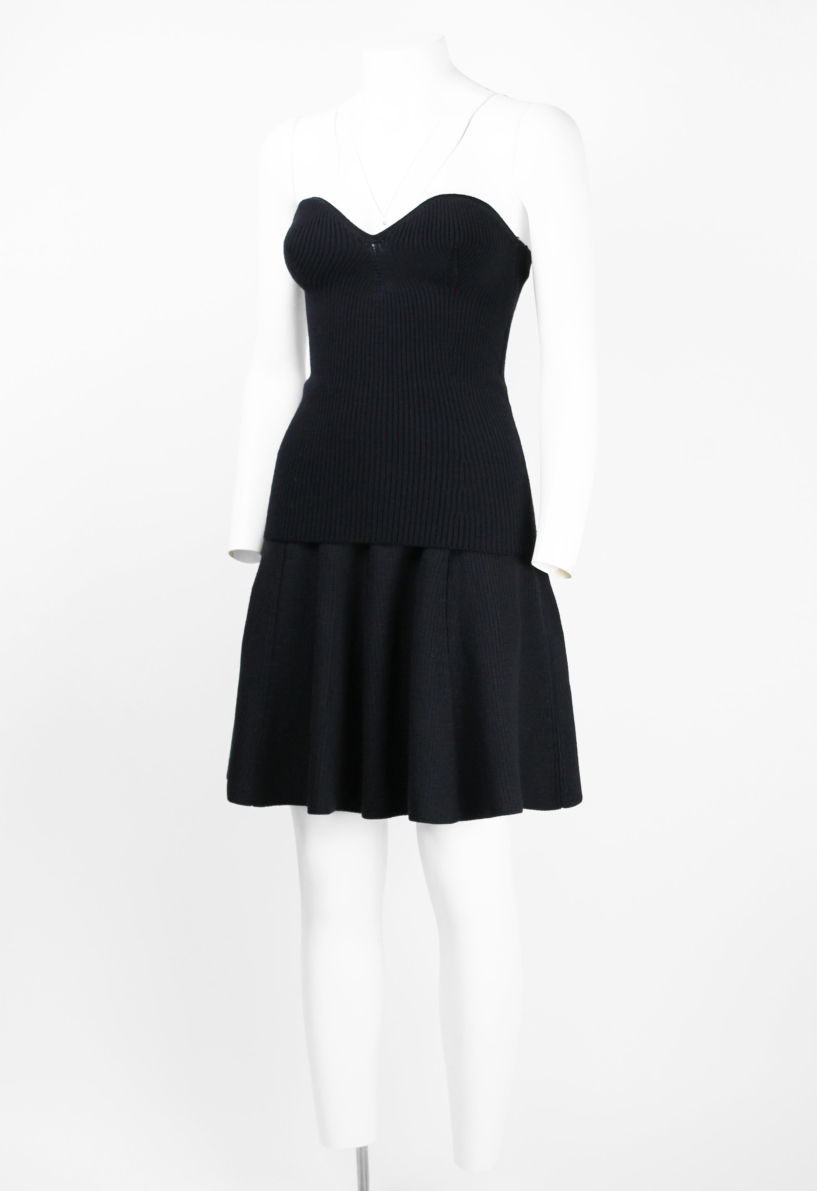 PRADA FW 2006 KNITTED BODICE AND SKIRT SET