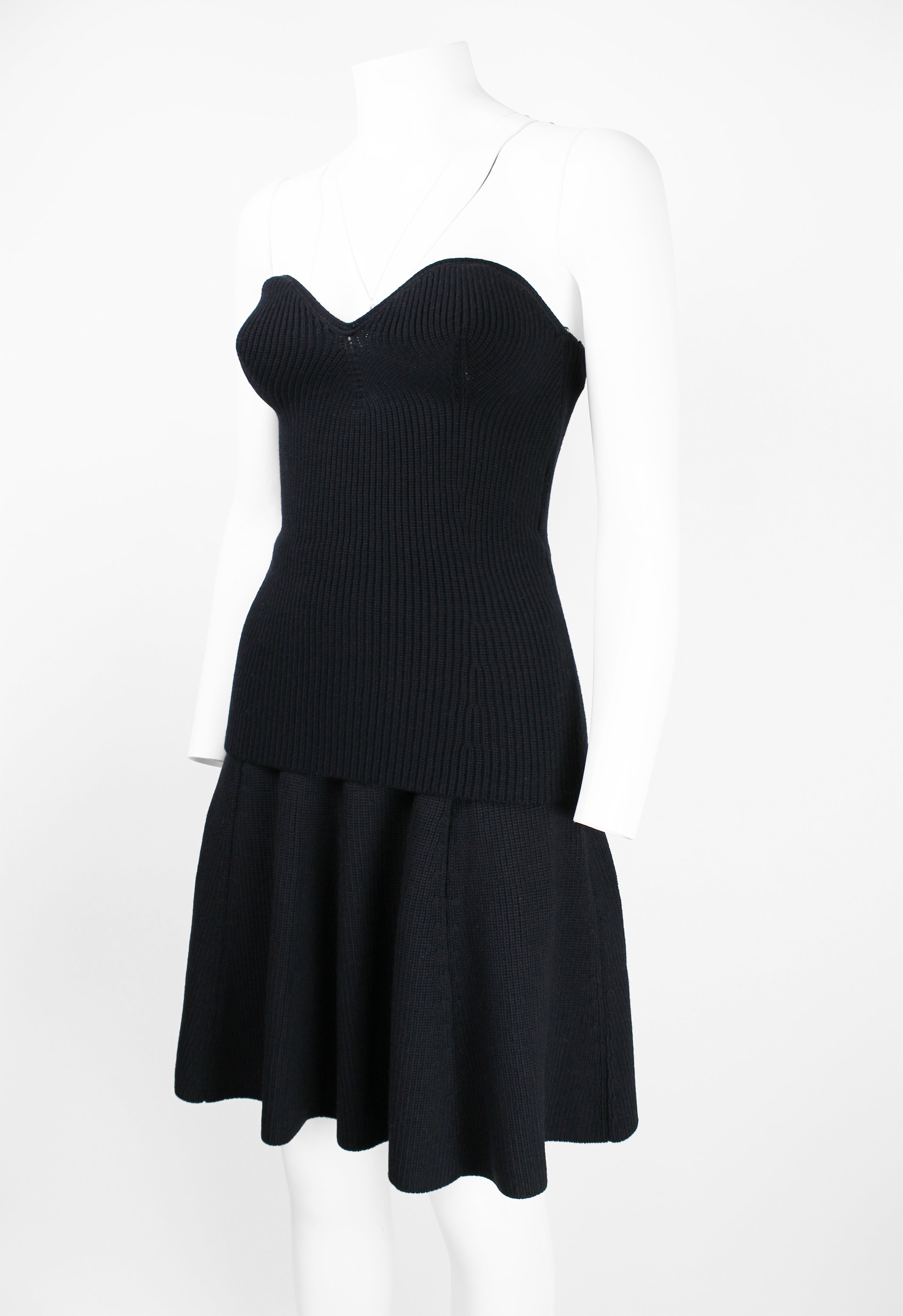 PRADA FW 2006 KNITTED BODICE AND SKIRT SET