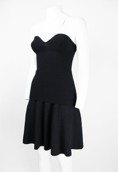 PRADA FW 2006 KNITTED BODICE AND SKIRT SET