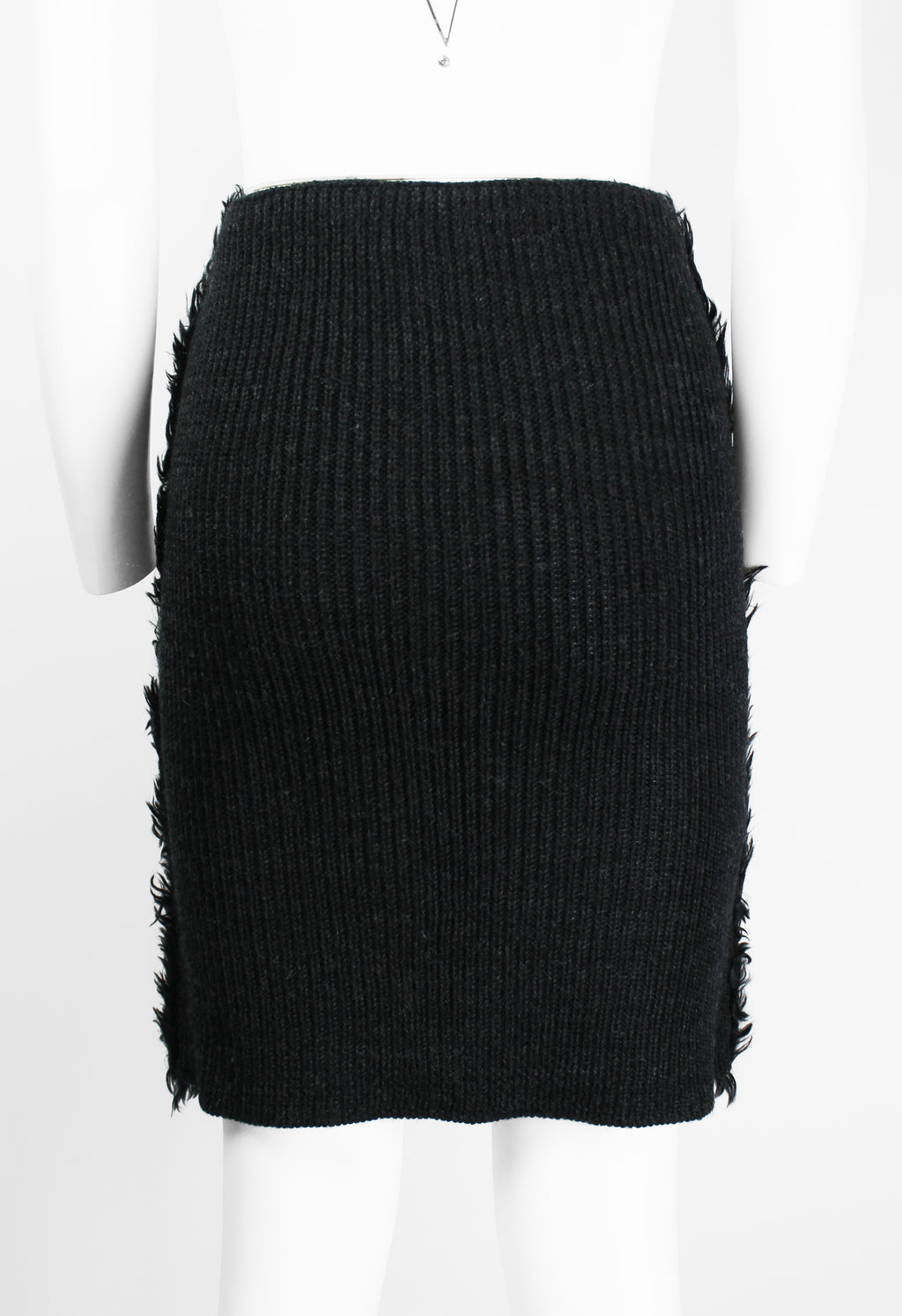 PRADA FW 2007 FAUX FUR MOHAIR SKIRT