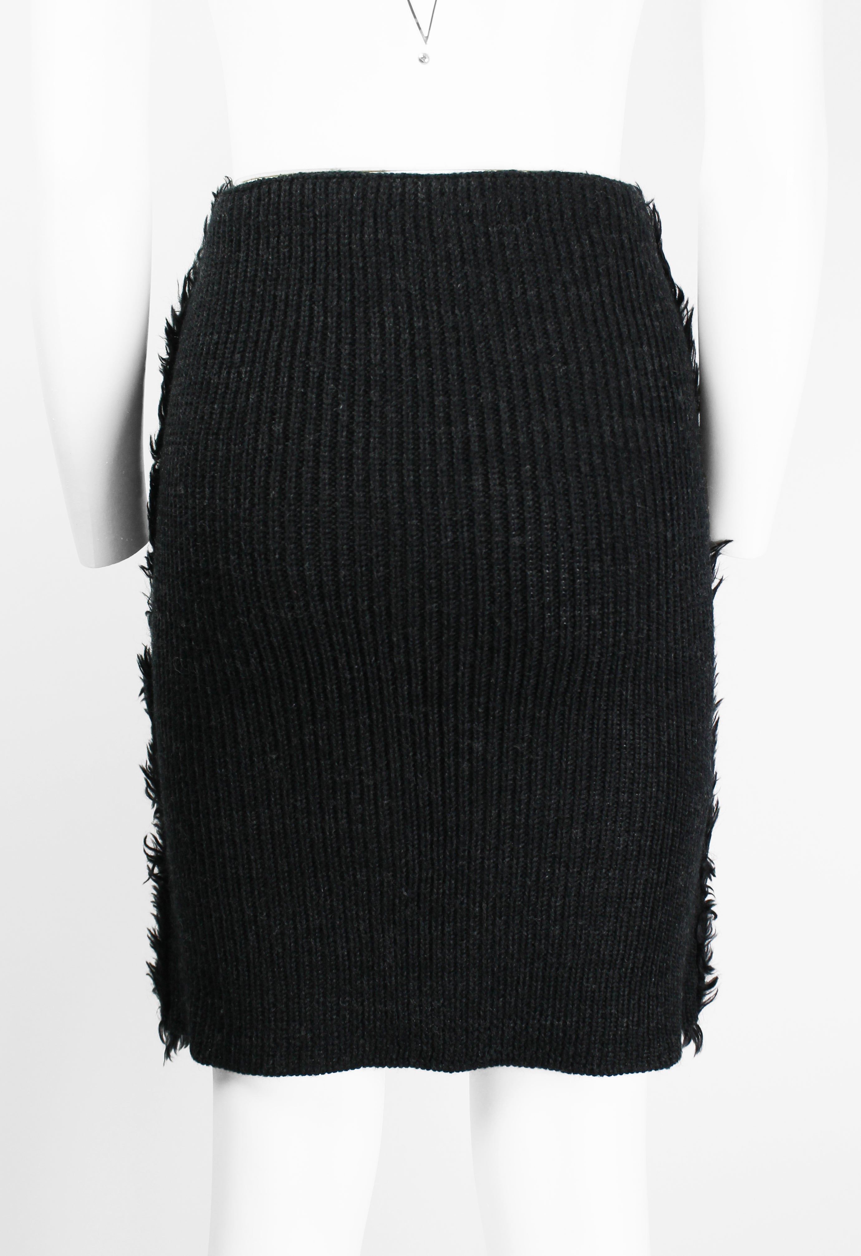 PRADA FW 2007 FAUX FUR MOHAIR SKIRT