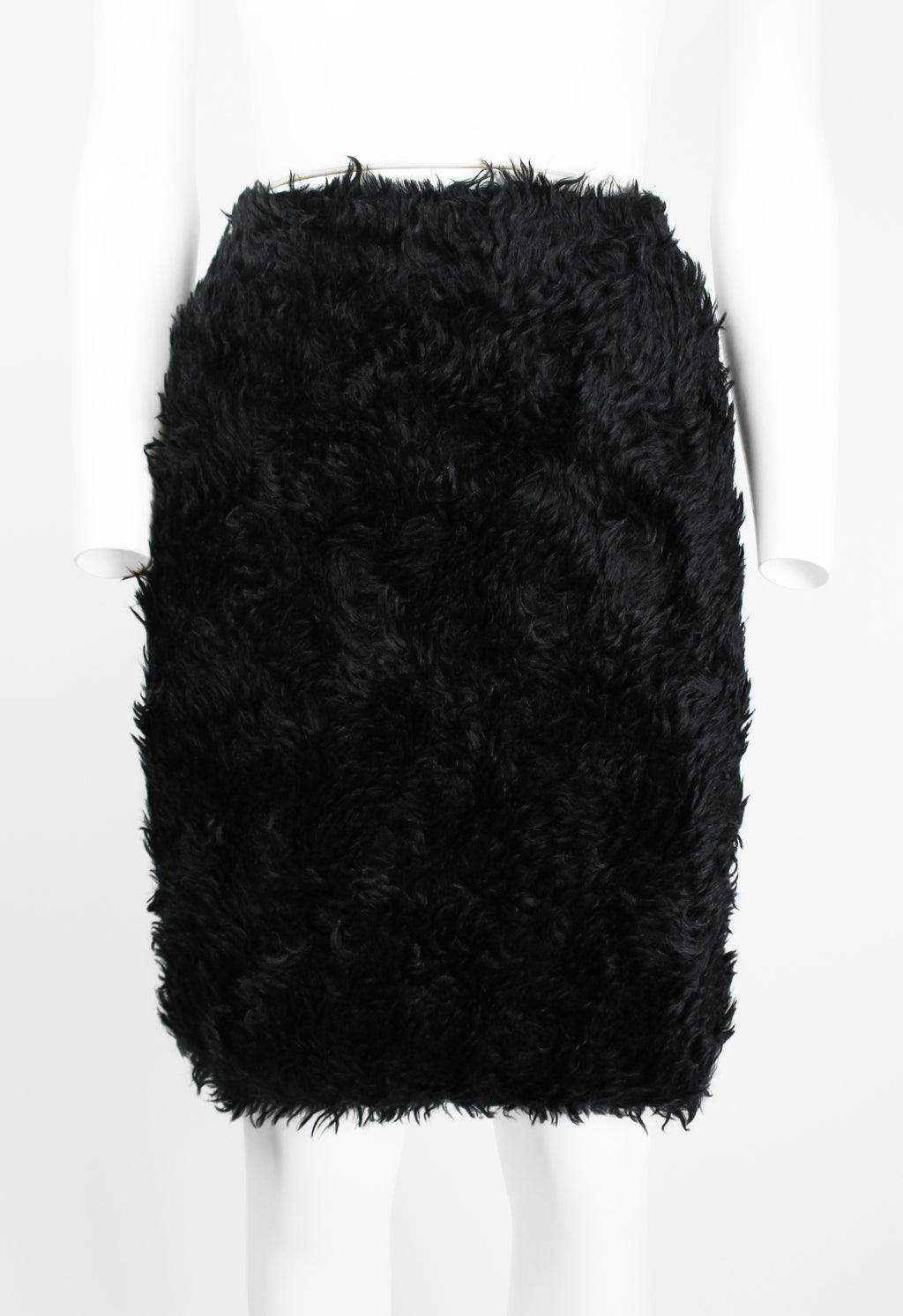 PRADA FW 2007 FAUX FUR MOHAIR SKIRT