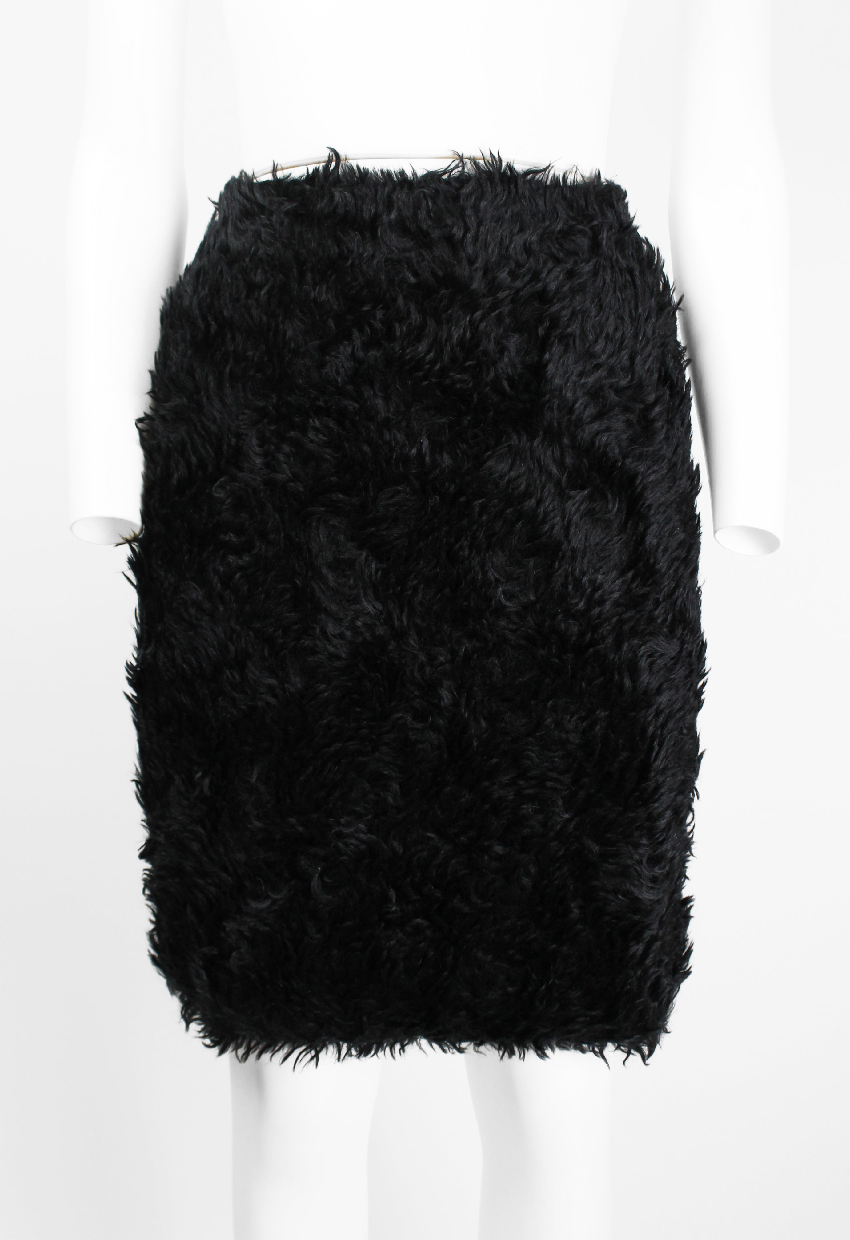 PRADA FW 2007 FAUX FUR MOHAIR SKIRT