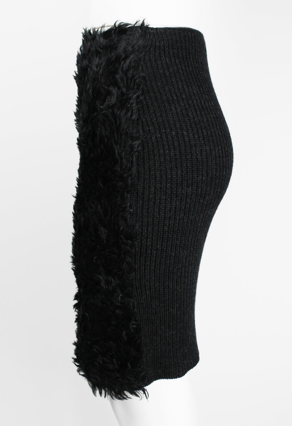 PRADA FW 2007 FAUX FUR MOHAIR SKIRT