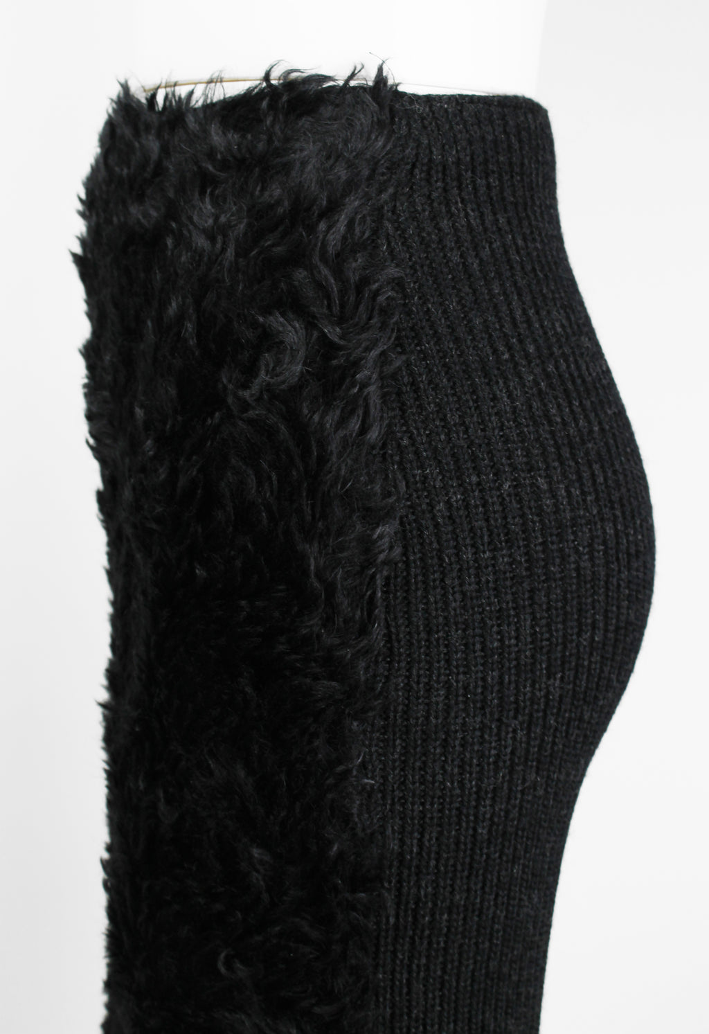 PRADA FW 2007 FAUX FUR MOHAIR SKIRT