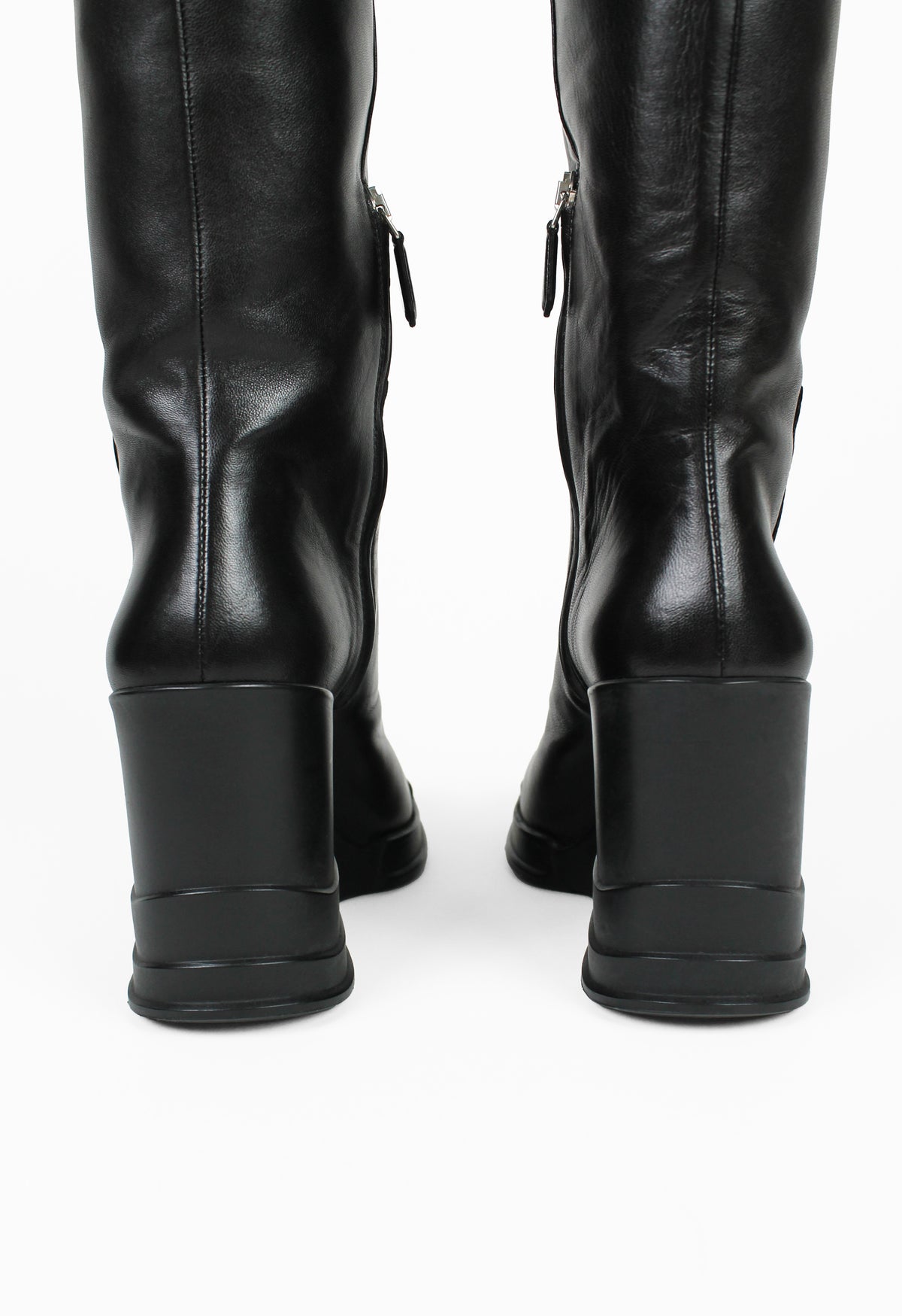 PRADA FW 2014 KNEE HIGH WEDGE BOOTS