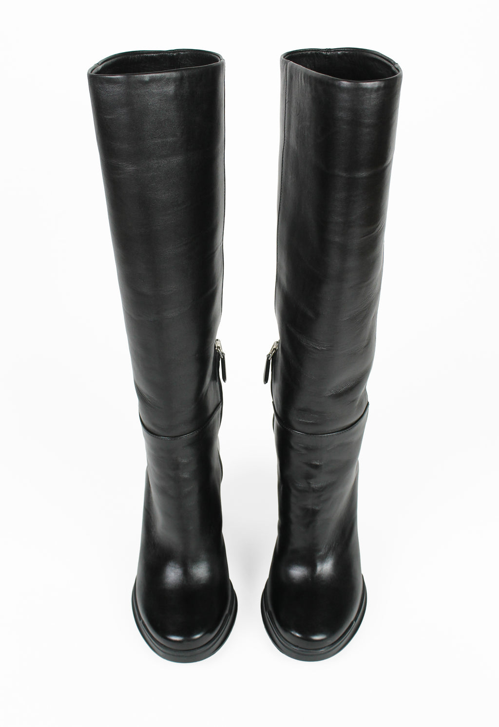 PRADA FW 2014 KNEE HIGH WEDGE BOOTS