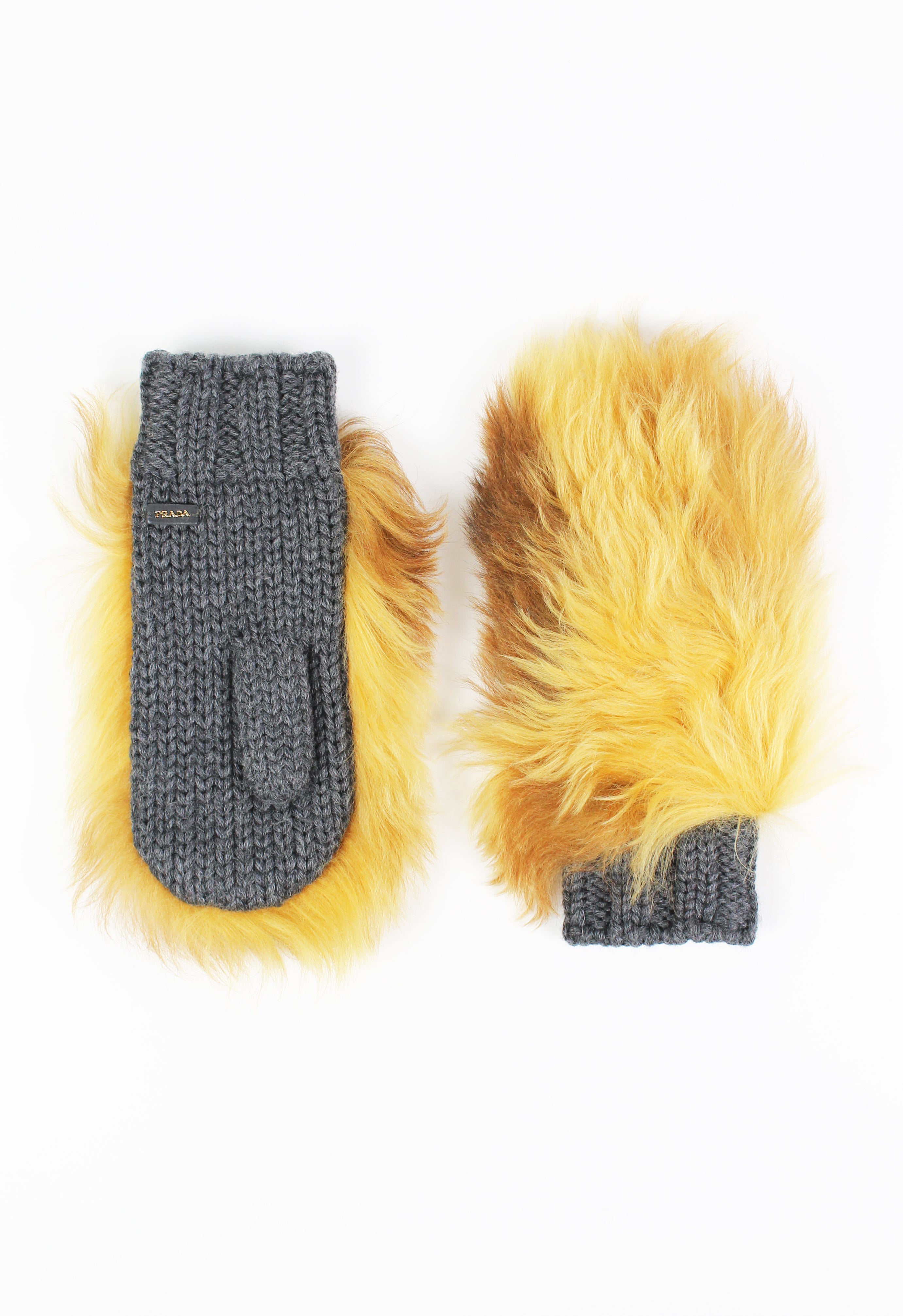 PRADA FW 2017 FUR MITTENS