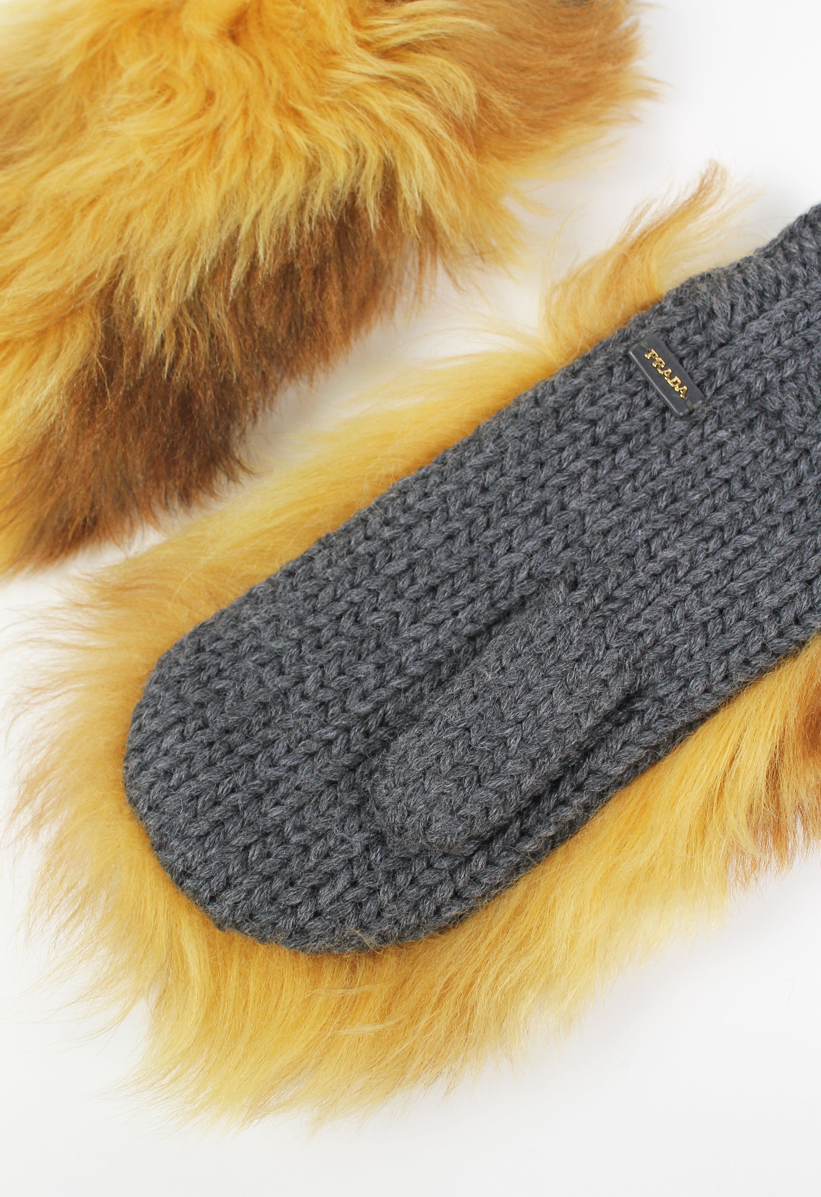 PRADA FW 2017 FUR MITTENS