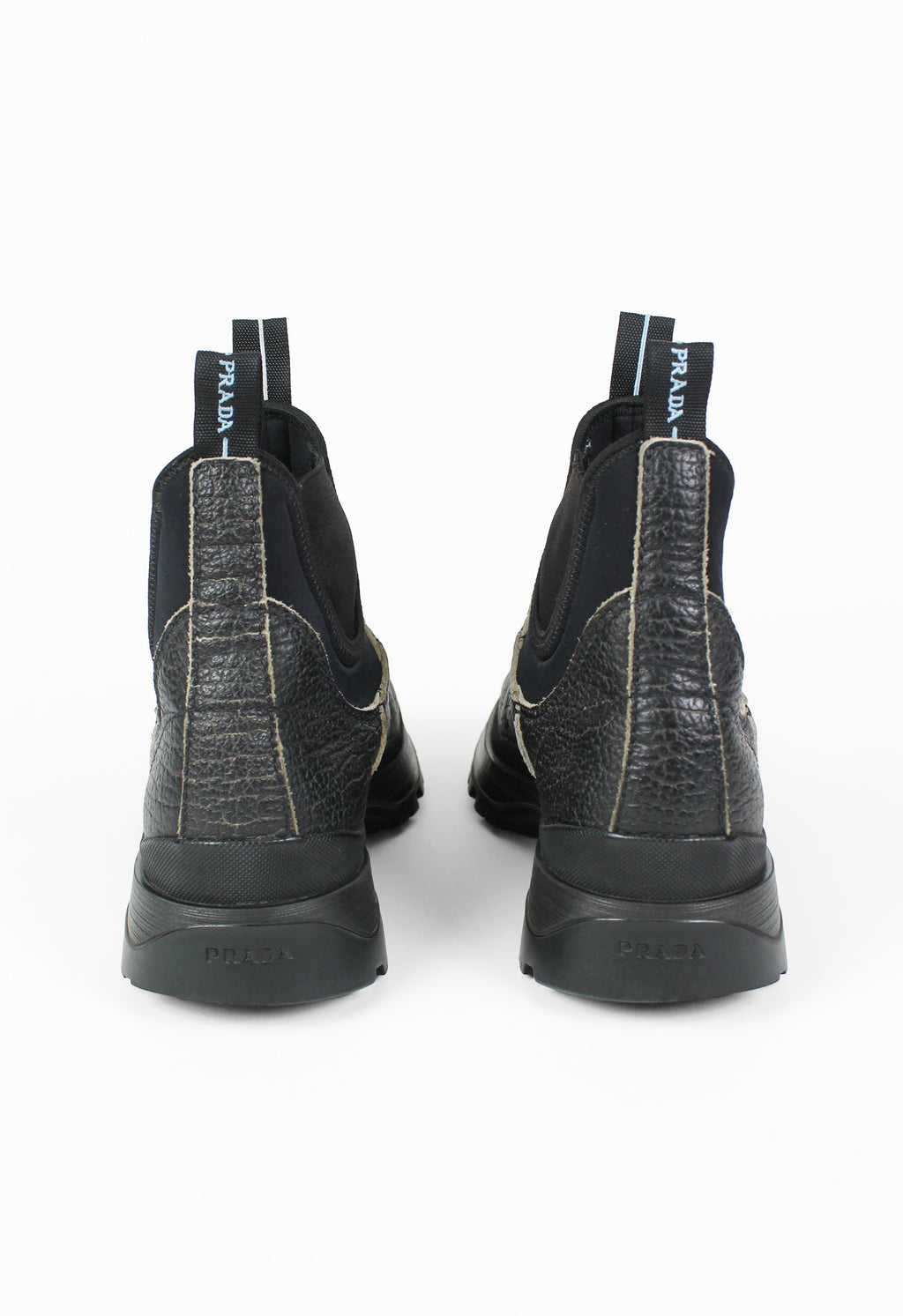 PRADA FW 2018 BRIXXEN CRACKED LEATHER BOOTS