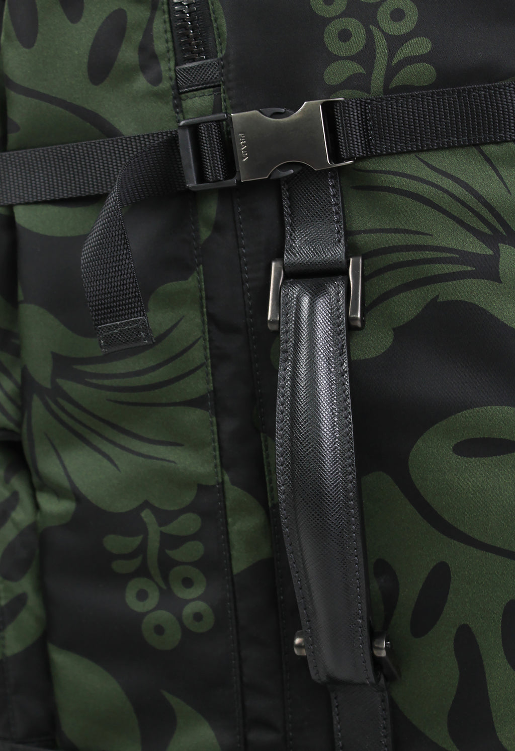 PRADA TESSUTO NYLON HIBISCUS SUITCASE