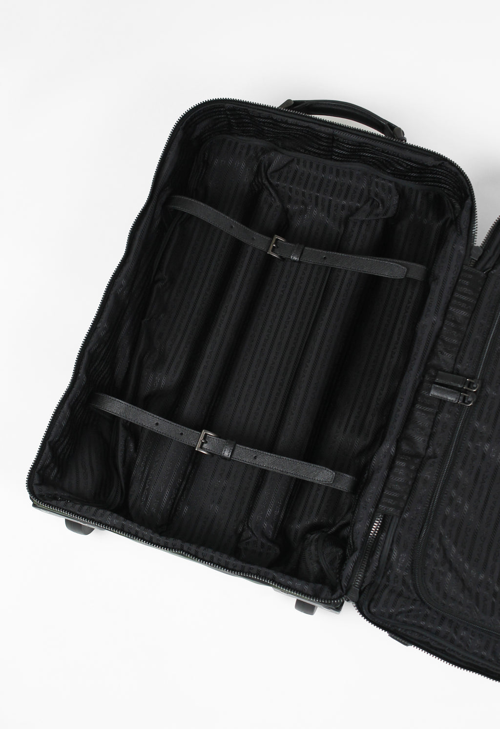 PRADA TESSUTO NYLON HIBISCUS SUITCASE