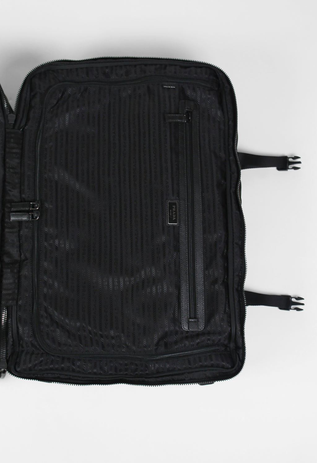PRADA TESSUTO NYLON HIBISCUS SUITCASE