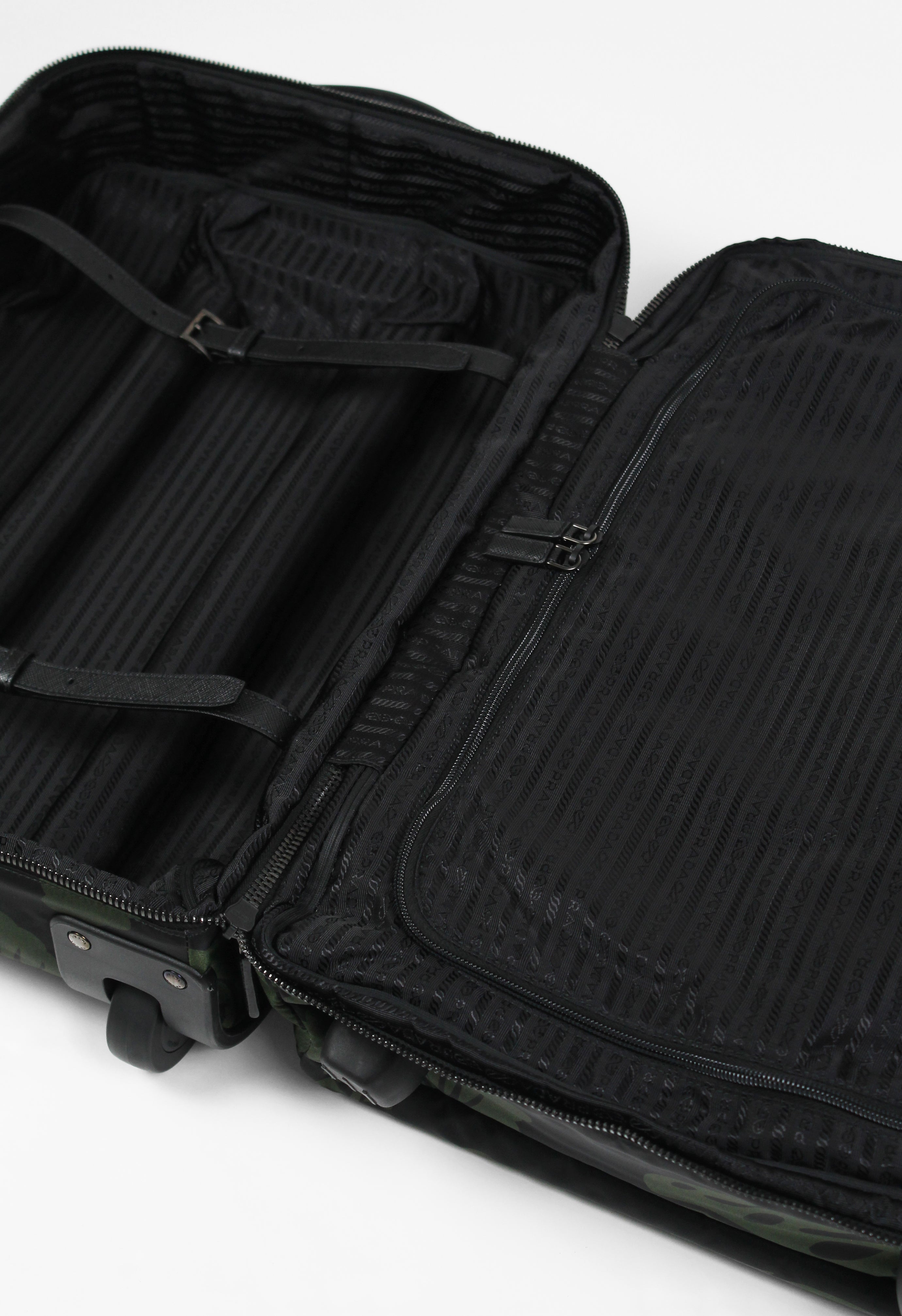 PRADA TESSUTO NYLON HIBISCUS SUITCASE