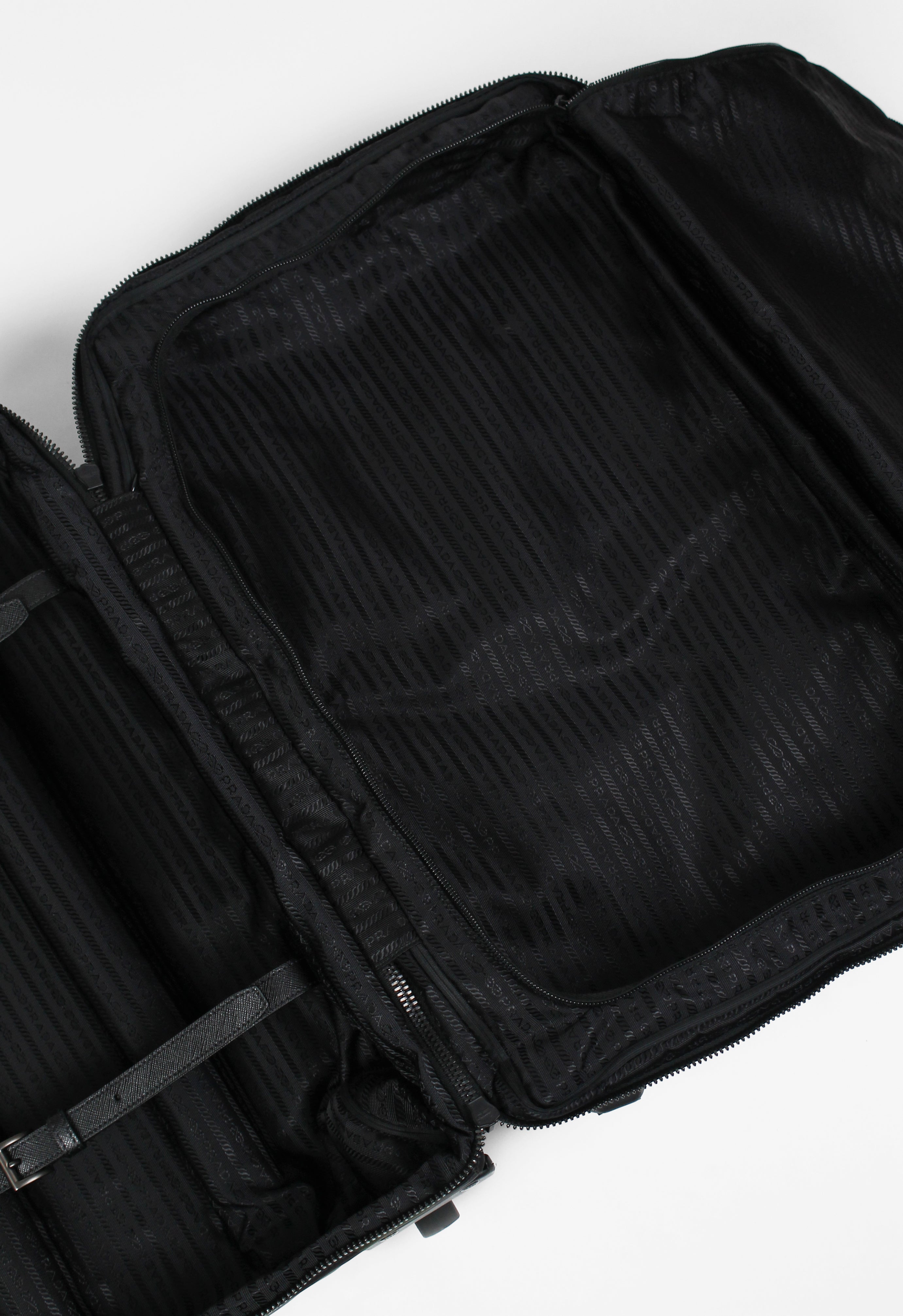 PRADA TESSUTO NYLON HIBISCUS SUITCASE