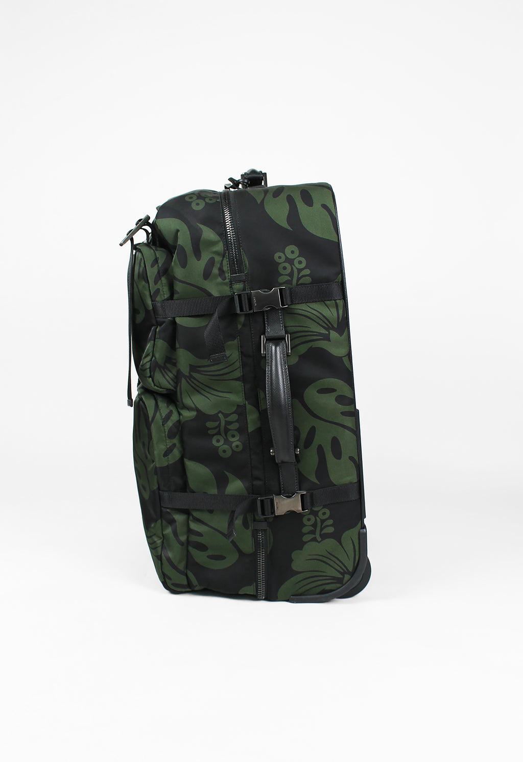 PRADA TESSUTO NYLON HIBISCUS SUITCASE
