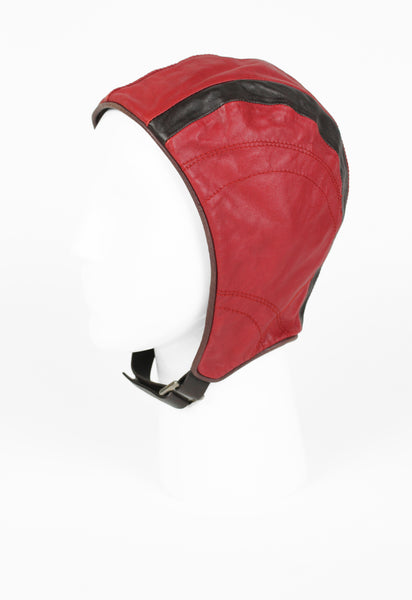 PRADA SS 2000 LEATHER FLIGHT CAP