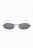 PRADA SS 2000 MATTE SILVER FROSTED SUNGLASSES