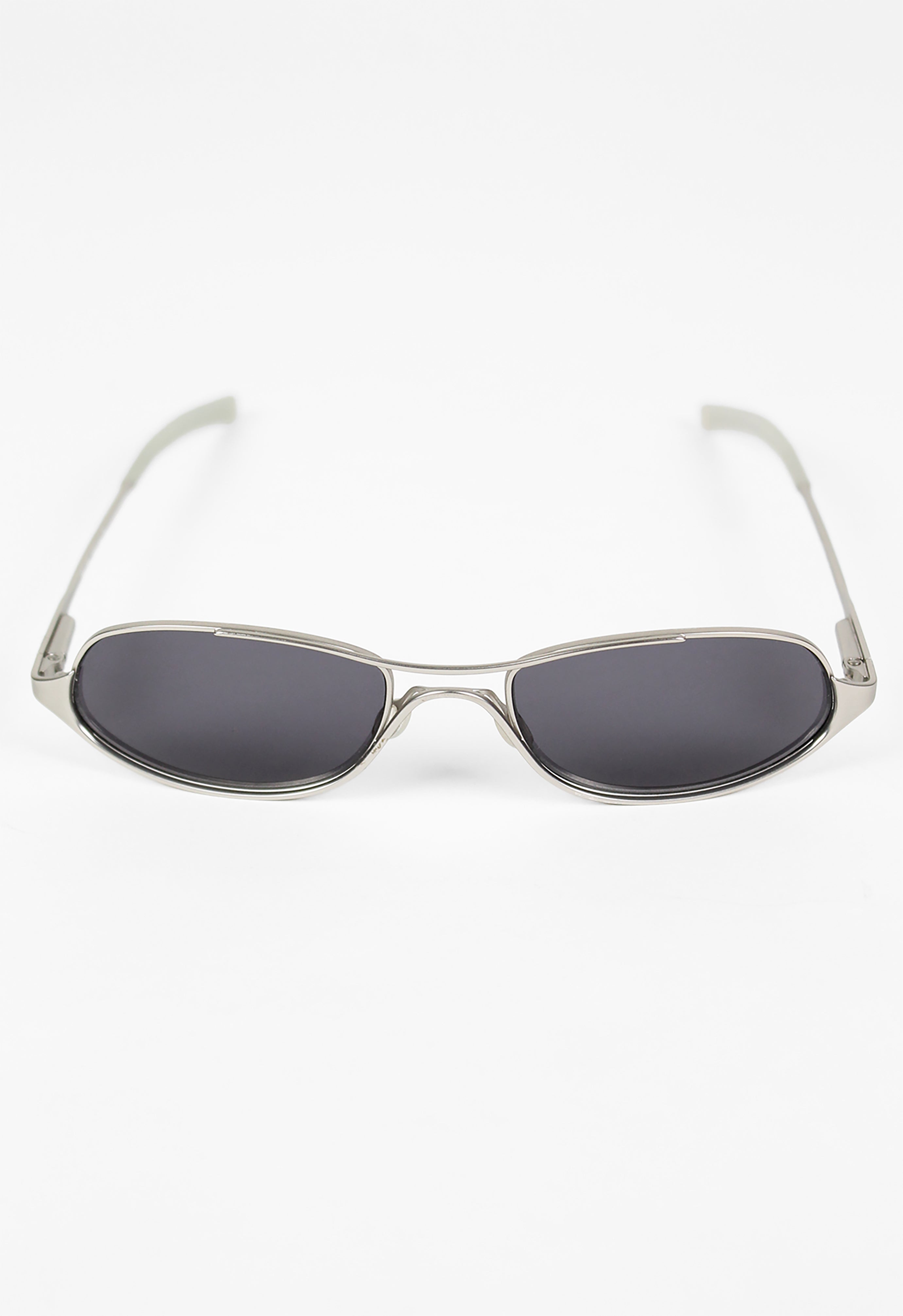 PRADA SS 2000 MATTE SILVER FROSTED SUNGLASSES