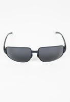 PRADA SS 2000 BLUE METALLIC SQUARE SUNGLASSES