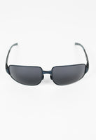 PRADA SS 2000 BLUE METALLIC SQUARE SUNGLASSES