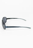 PRADA SS 2000 BLUE METALLIC SQUARE SUNGLASSES