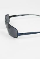 PRADA SS 2000 BLUE METALLIC SQUARE SUNGLASSES