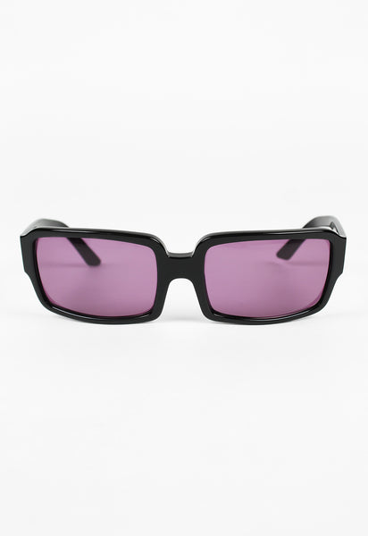 PRADA SQUARE OVERSIZED PURPLE LENS SUNGLASSES