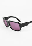 PRADA SQUARE OVERSIZED PURPLE LENS SUNGLASSES