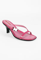 PRADA HOT PINK KITTEN HEEL SANDALS