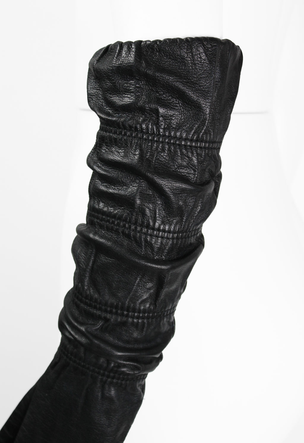 PRADA FW 2006 RUCHED LEATHER GLOVES