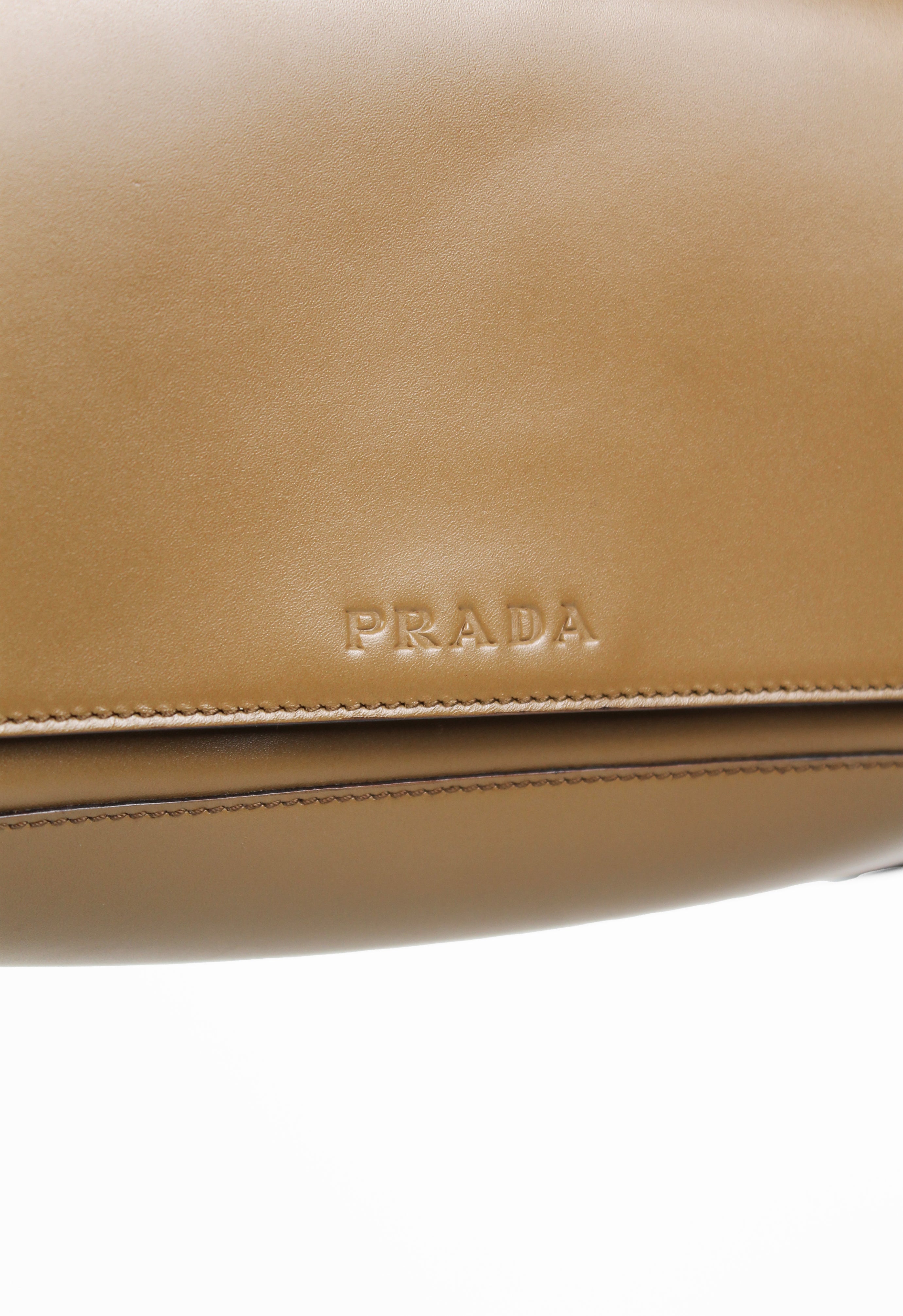PRADA SS 1999 CAMEL LEATHER SHOULDER BAG
