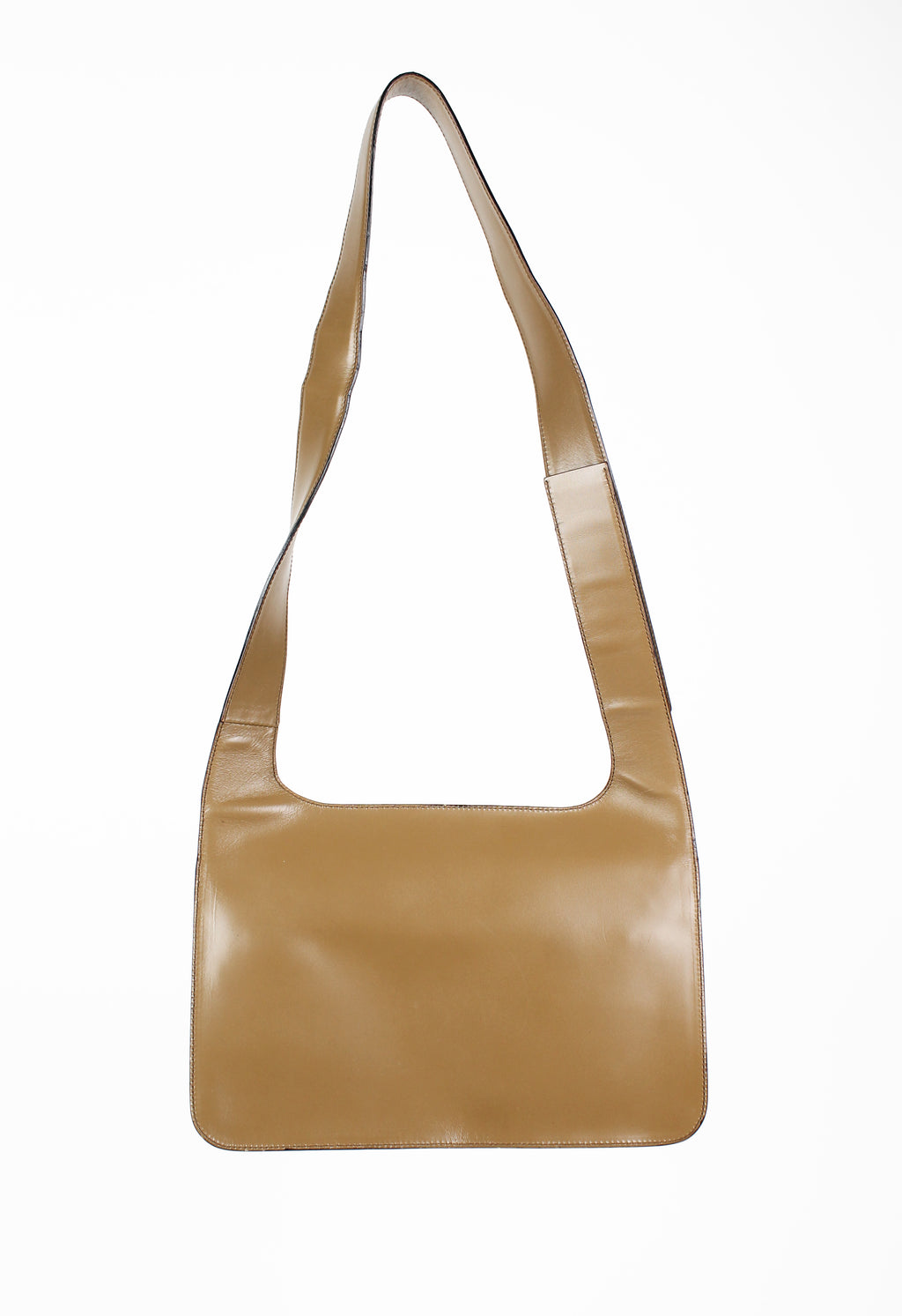 PRADA SS 1999 CAMEL LEATHER SHOULDER BAG