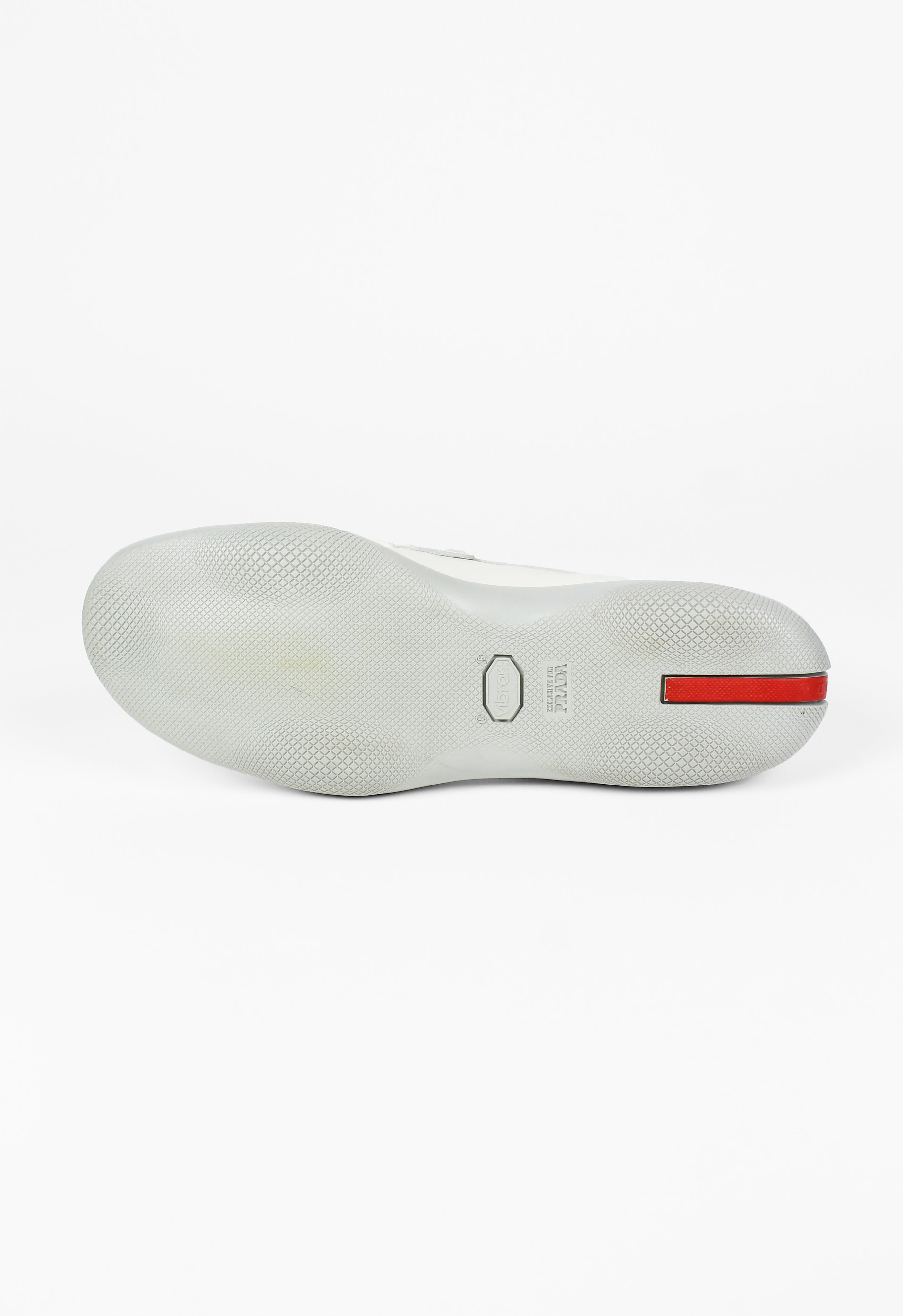 PRADA SS 1999 WHITE LEATHER LOAFERS