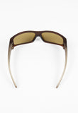 PRADA SS 2000 BROWN BI-COLOUR CURVED SUNGLASSES